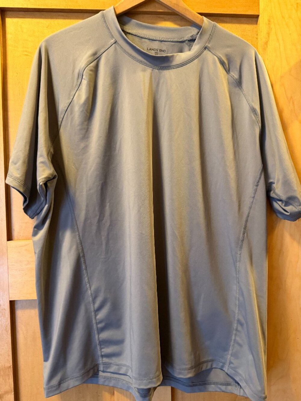 XXL Lands End Men's Swim Tee, Rash Guard